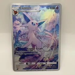Espeon Pokemon TCG Pocket Eevee Grove Full Art Holo Custom Card - Image 1