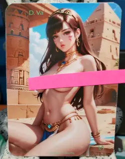 1/1 Only 1 Made D.va Dva Overwatch Spicy Lonestar Customs Waifu Topless Card - Image 1
