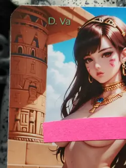 1/1 Only 1 Made D.va Dva Overwatch Spicy Lonestar Customs Waifu Topless Card - Image 5