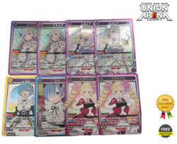 UNION ARENA Re:ZERO UA40BT REZ-1 SR CARD A set of 8 CARD - Image 1