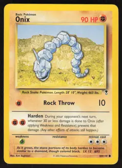 Pokemon TCG Legendary Collection #84/110 Onix NM - Image 1
