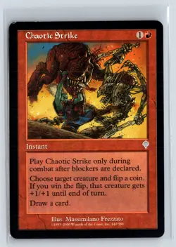 (2X) Chaotic Strike Invasion Uncommon - MTG Magic the Gathering Card - Image 1