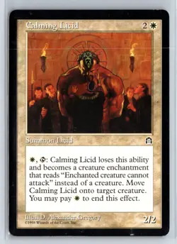 (2X) Calming Licid Stronghold Uncommon - MTG Magic the Gathering Card - Image 3