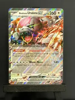 BLOODMOON URSALUNA EX 141/167 TWILIGHT MASQUERADE POKEMON TCG NM - Image 1