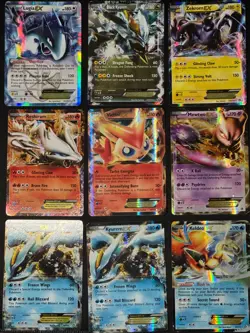 POKEMON BLACK WHITE LEGENDARY TREASURES ULTRA RARE EX 9 CARD LOT LUGIA MEWTWO - Image 1