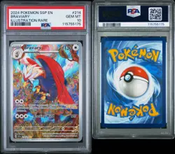 Pokemon Surging Sparks Illustration Rare Braviary 214/191 PSA 10 Gem Mint Card - Image 3