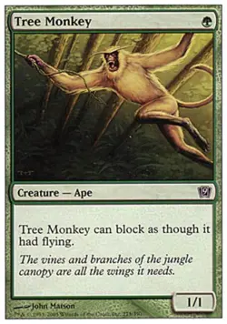 Tree Monkey - Light Play MTG 9th Edition - Image 1