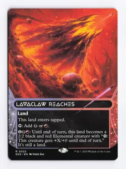 Lavaclaw Reaches (Borderless) 22 (R) MTG Edge of Eternities Stellar Sights (EOS) - Image 1