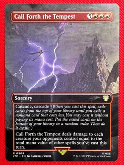 MTG 1X Call Forth the Tempest X1 (Borderless) Lord of the Rings Magic - NM/MT - Image 1