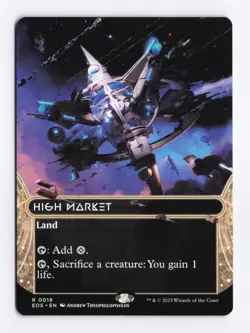High Market (Borderless) 0018 (R) MTG Edge of Eternities Stellar Sights (EOS) - Image 1