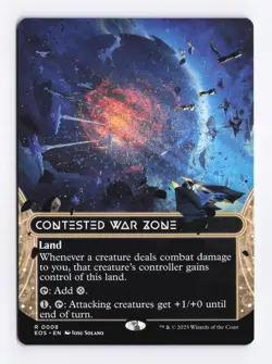Contested War Zone (Borderless) 8 (R) MTG Edge of Eternities Stellar Sights EOS - Image 1