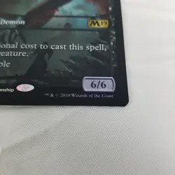 MTG Demon of Catastrophes M19 Store Championship Foil Promo NM Near Mint Magic - Image 4