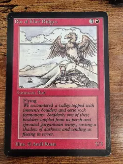 MTG Roc of Kher Ridges ⭐BETA LP Light Inking⭐ ⭐16 REAL HQ PICS! ⭐Rare 1993 Magic - Image 1