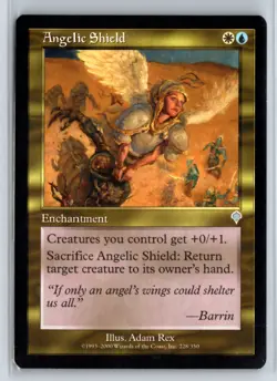 (2X) Angelic Shield Invasion Uncommon - MTG Magic the Gathering Card - Image 1