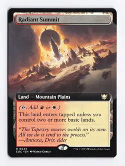 Radiant Summit (Extended Art) 0043 (R) MTG Commander Edge of Eternities (EOC) - Image 1