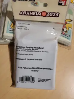 Pokemon World Championships 2025 Anaheim Card Sleeves Bundle Of 5 Sets - Image 2