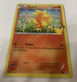 🔥Torchic 11/25 Holo 2021 Pokemon 25th Anniversary McDonalds Promo NM/M🔥 - Image 2