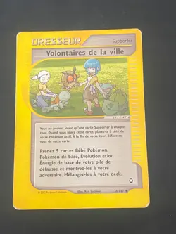 CARTE POKEMON VOLONTAIRES DE LA VILLE 136/147 FR UNCO WIZARDS AQUAPOLIS - BE - Image 1