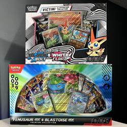Pokemon Venusaur & Blastoise Ex Premium Collection Box & Victini Collection box - Image 1