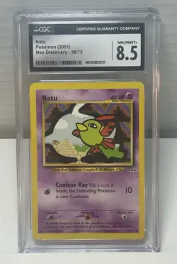 2001 Pokemon Neo Discovery Natu #59 CGC 8.5 Vintage HTF Low Population - Image 1