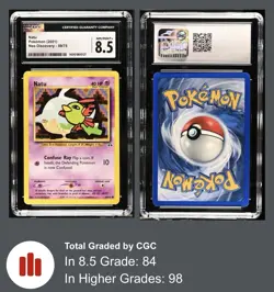 2001 Pokemon Neo Discovery Natu #59 CGC 8.5 Vintage HTF Low Population - Image 3