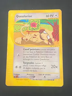 CARTE POKEMON QUEULORIOR 109/147 FR COMMUNE WIZARDS AQUAPOLIS - BE - Image 1