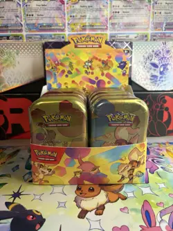 Pokemon TCG Scarlet Violet 151 Mini Tin Display 10 Tins Sealed Only 9/10 Arts - Image 1