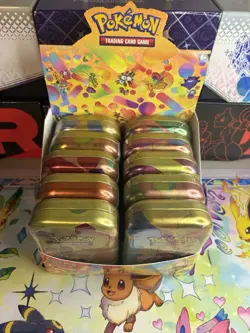 Pokemon TCG Scarlet Violet 151 Mini Tin Display 10 Tins Sealed Only 9/10 Arts - Image 2