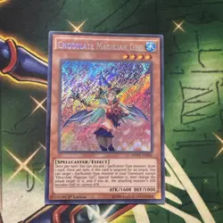 Yugioh! Chocolate Magician Girl MVP1-ENS52 Secret Rare 1st Edition NM - Image 1