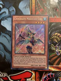 Yugioh! Chocolate Magician Girl MVP1-ENS52 Secret Rare 1st Edition NM - Image 1