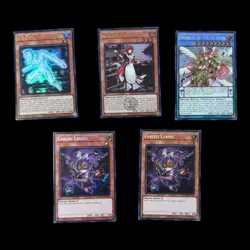 YuGiOh Lot - Ice Doll, Kitchen Dragonmaid, Nekroz of Metaltron, 2x Fabled Lurrie - Image 1