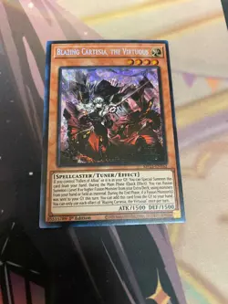 YUGIOH - BLAZING CARTESIA THE VIRTUOUS - MP23 - SECRET RARE - NM - 1ST ED - Image 1