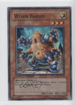 Worm Barses Limited Edition YuGiOh Hidden Arsenal 1 #HA01-EN018 2009 0o3 - Image 1