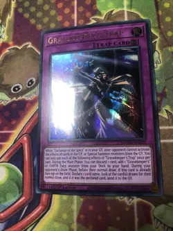 Yugioh Gravekeeper's Trap MAMA-EN029 Ultra Pharaoh's Rare 1st Ed NM - Image 1