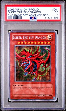 PSA 1 PR Slifer The Sky Dragon GBI-001 Secret Rare Game Boy Advance Promo YUGIOH - Image 1