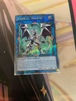 YUGIOH - FIREWALL DRAGON - TN23 - QUARTER CENTURY RARE - NM - LIMITED - Image 1