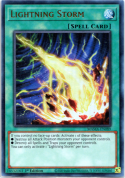Lightning Storm - MAMA-EN089 - Ultra Rare - 1st Edition Yugioh - Image 1