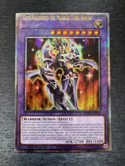 YuGiOh! Gilti-Gearfried The Magical Steel Knight - Error Misprint Name Shift NM - Image 2