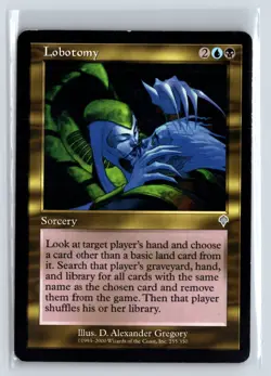 (2X) Lobotomy Invasion Uncommon - MTG Magic the Gathering Card - Image 1