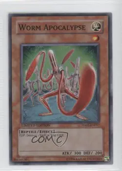 Worm Apocalypse Limited Edition YuGiOh Hidden Arsenal 1 #HA01-EN017 2009 0e1 - Image 1