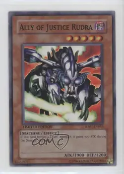 Ally of Justice Rudra Limited Edition YuGiOh Hidden Arsenal 1 #HA01-EN016 02l5 - Image 1