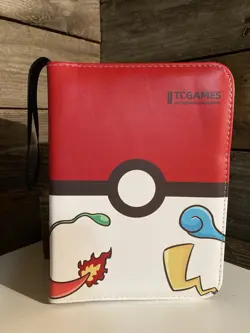 Trading Card Binder Only TCG Game Pokemon 440 Cards w/ 50 Removable Sleeves - Image 1
