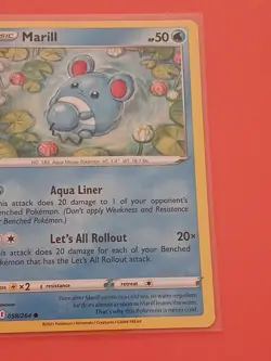 Marill 58/264 Common | Sword and Shield Fusion Strike | Pokemon Card TCG NM/M - Image 3