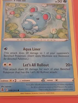 Marill 58/264 Common | Sword and Shield Fusion Strike | Pokemon Card TCG NM/M - Image 4