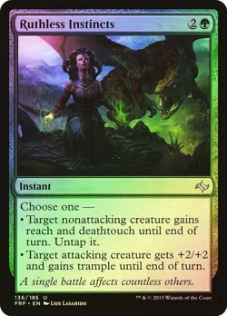 MTG Ruthless Instincts FOIL NM Fate Reforged FRF Magic Gathering card - Image 1