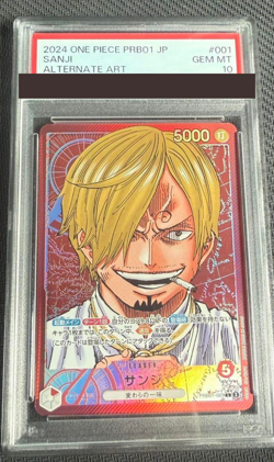 PSA 10 Sanji ONE PIECE Card Alt Art PRB01-001 The Best Japanese 2024 from Japan - Image 1