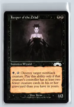 (2X) Keeper of the Dead Exodus Uncommon - MTG Magic the Gathering Card - Image 1