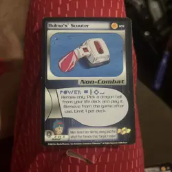 This is a "Bulma's Scouter" trading card from the Dragon Ball Z Collectible - Image 1