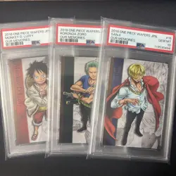 PSA10 Single Piece Wafer Card Luffy Zoro Sanji - Image 1