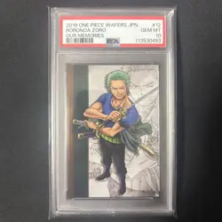 PSA10 Single Piece Wafer Card Luffy Zoro Sanji - Image 3